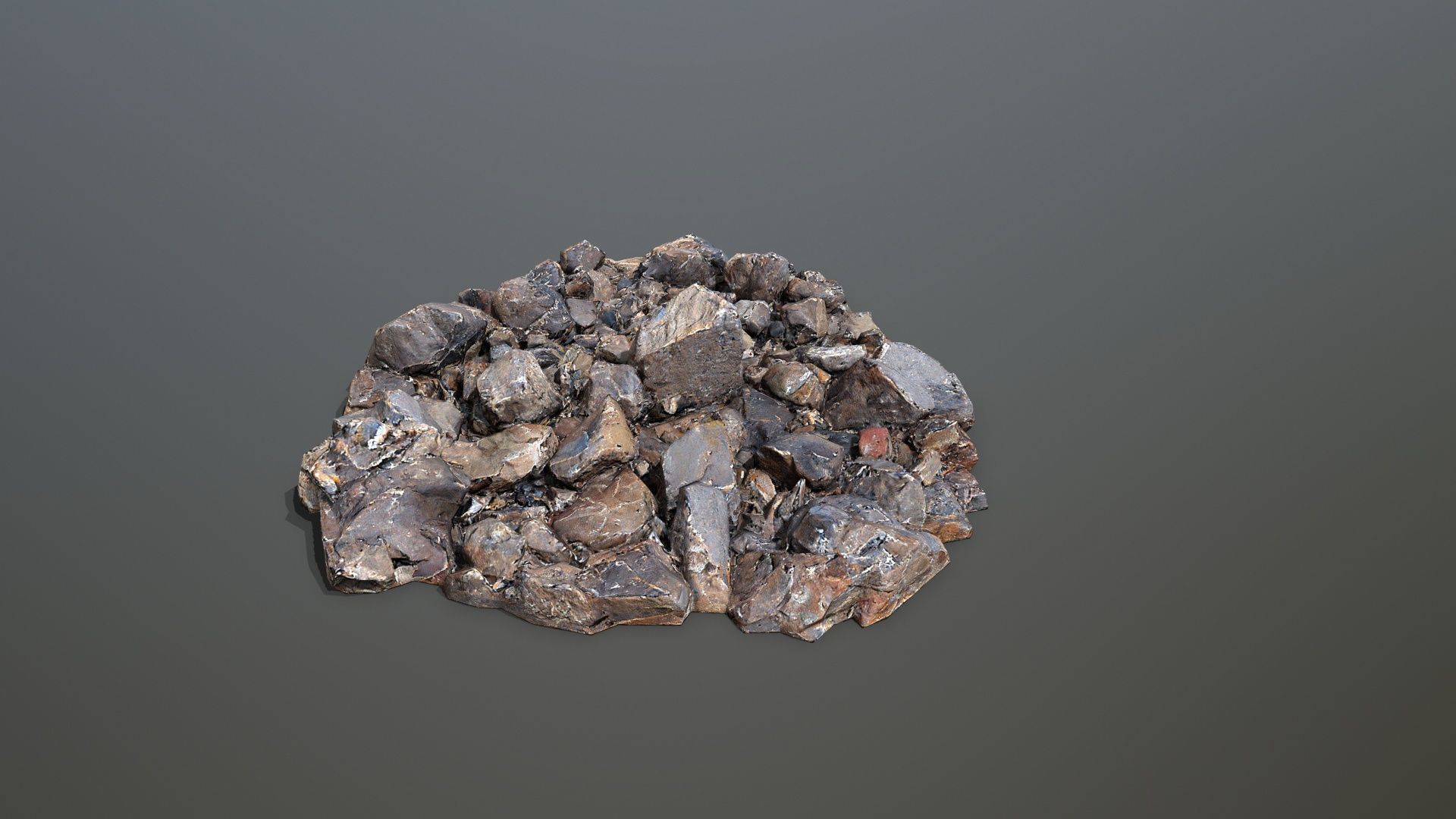 rocks  Low-poly 3D model_10