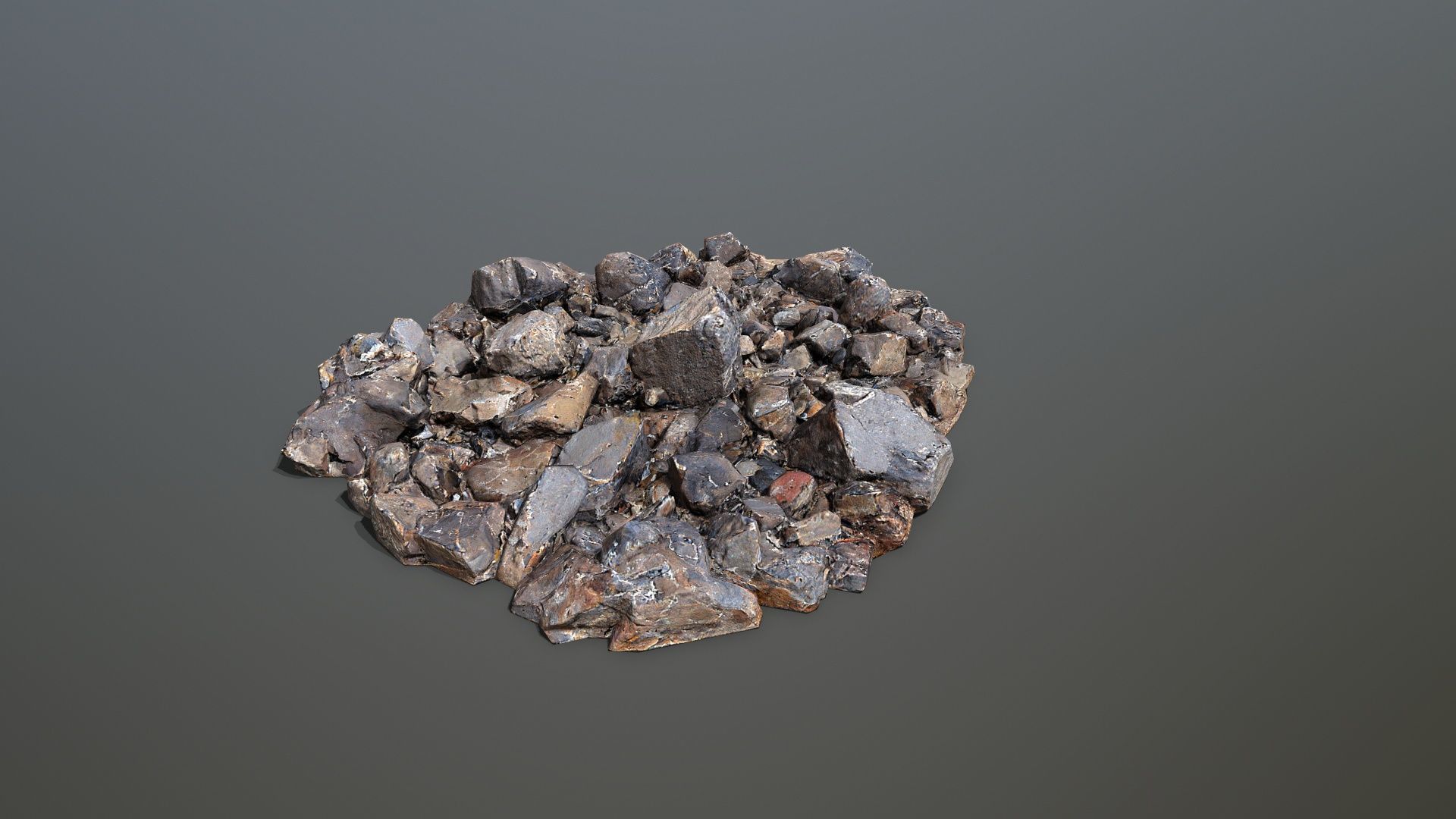 rocks  Low-poly 3D model_4