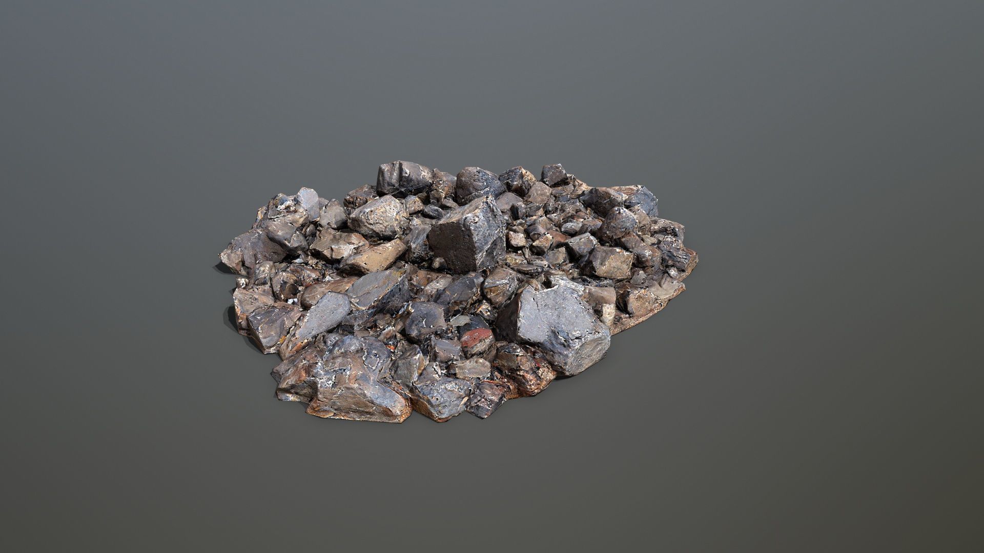 rocks  Low-poly 3D model_11
