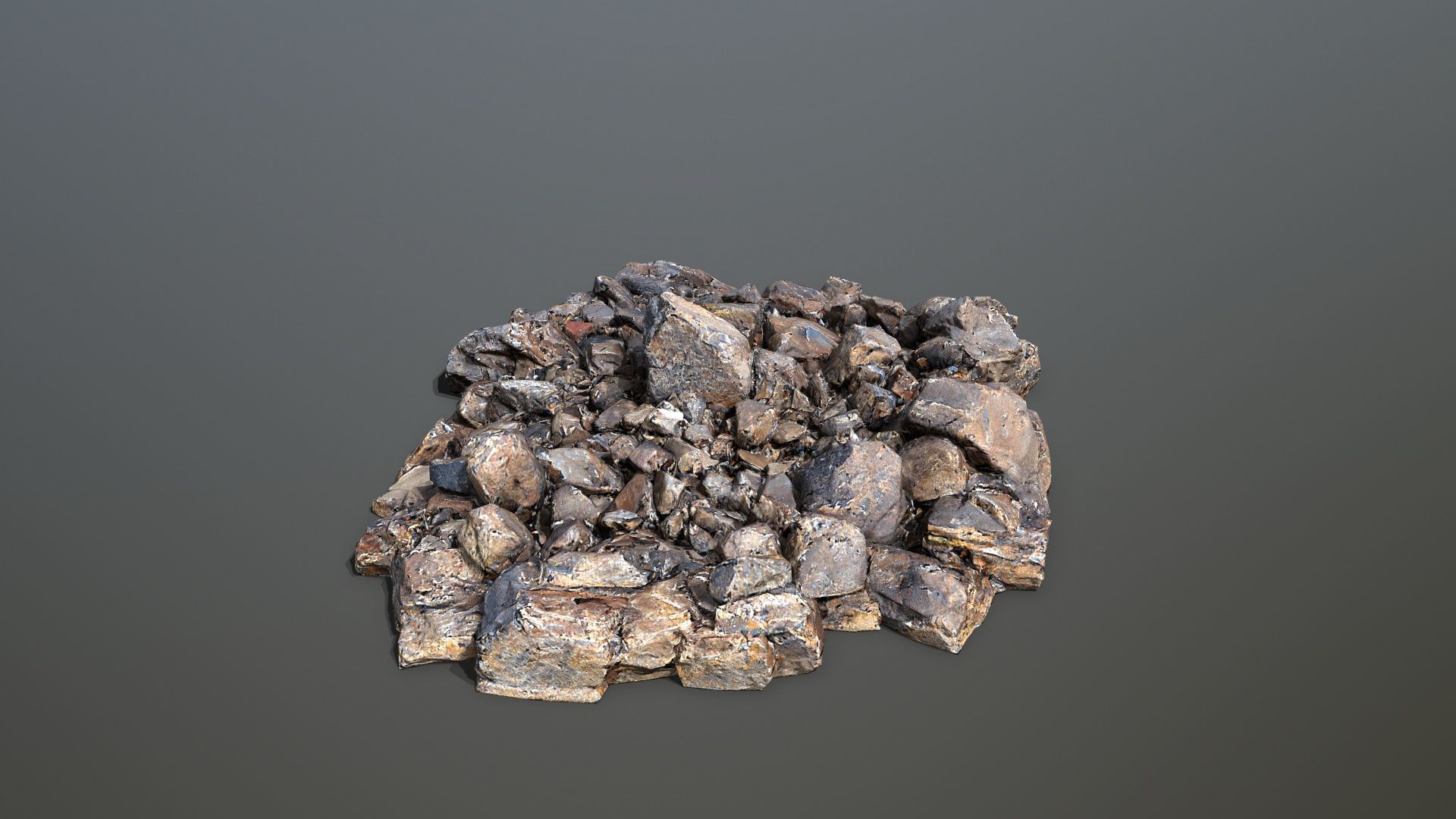 rocks  Low-poly 3D model_13