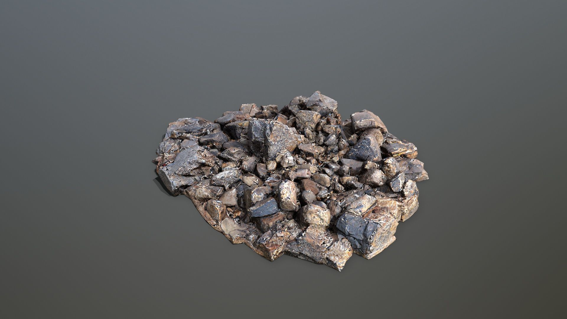 rocks  Low-poly 3D model_6