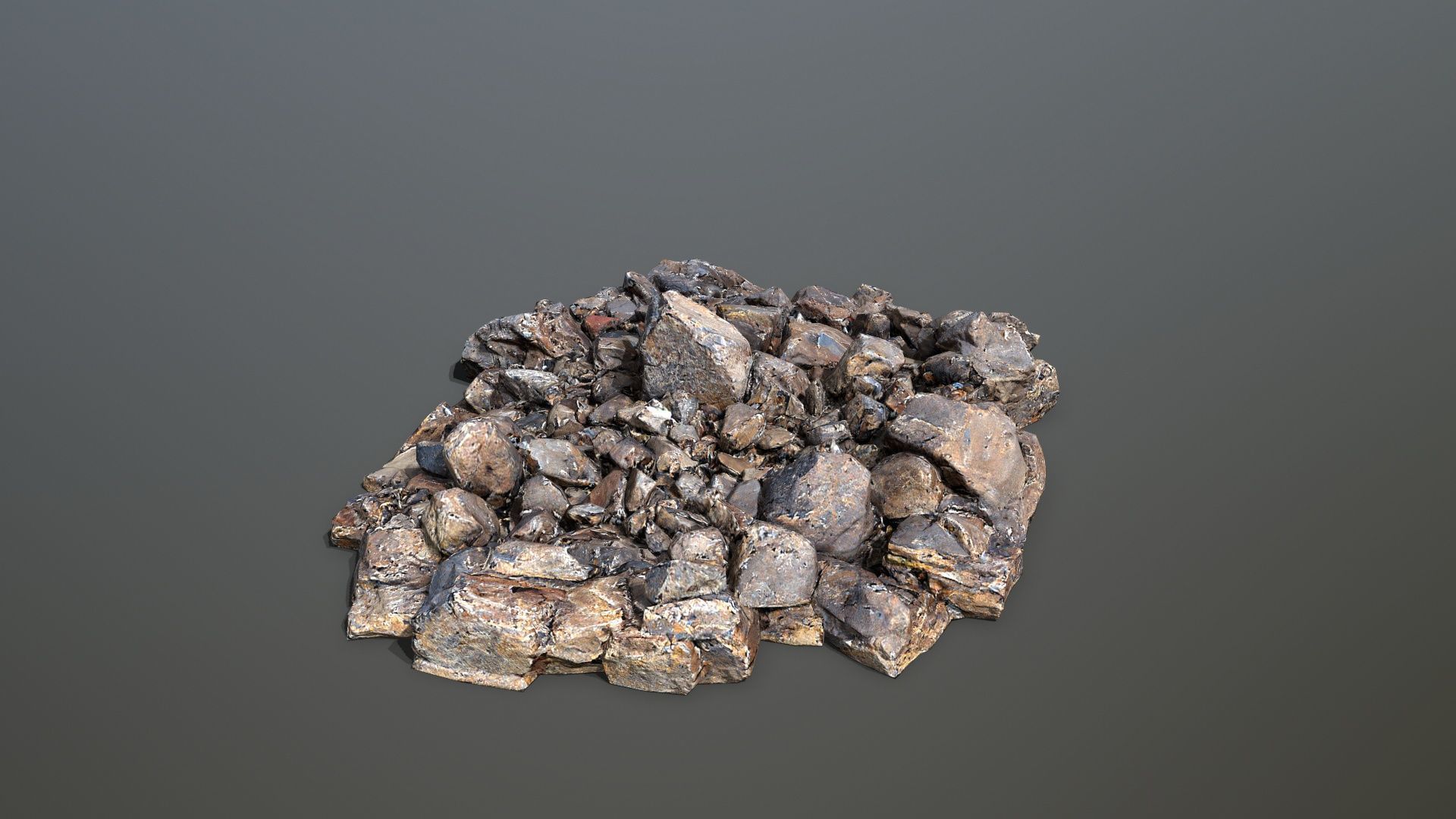 rocks  Low-poly 3D model_7