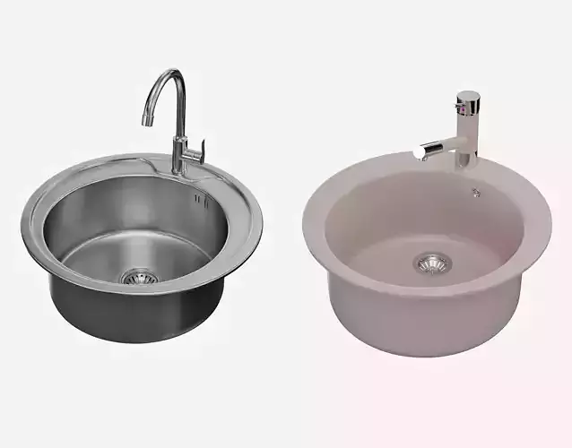 sink water channel 3D model