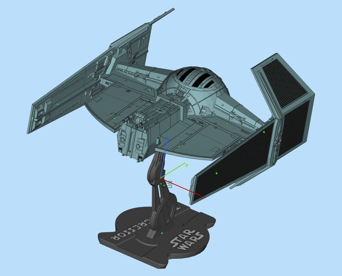 TIE AGGRESSOR STAR WARS 3D print model_2