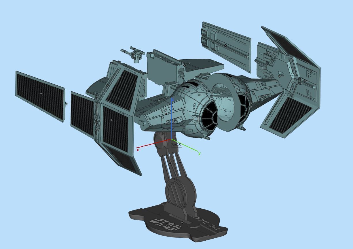 TIE AGGRESSOR STAR WARS 3D print model_4