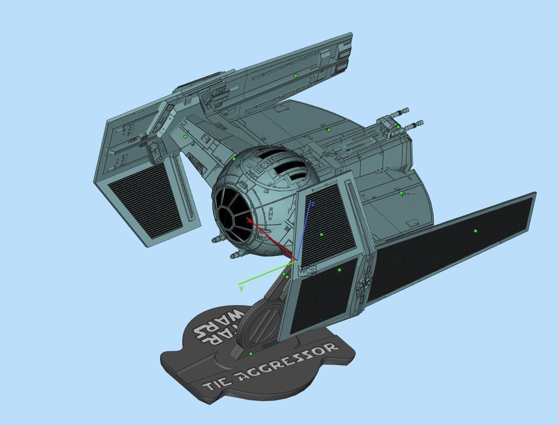 TIE AGGRESSOR STAR WARS 3D print model_1