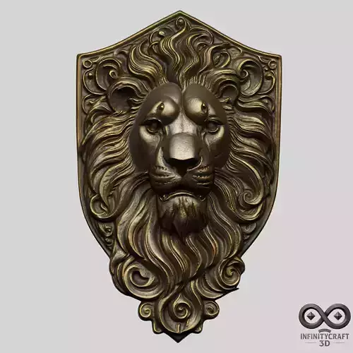 Lion Head STL file for 3d printing or CNC