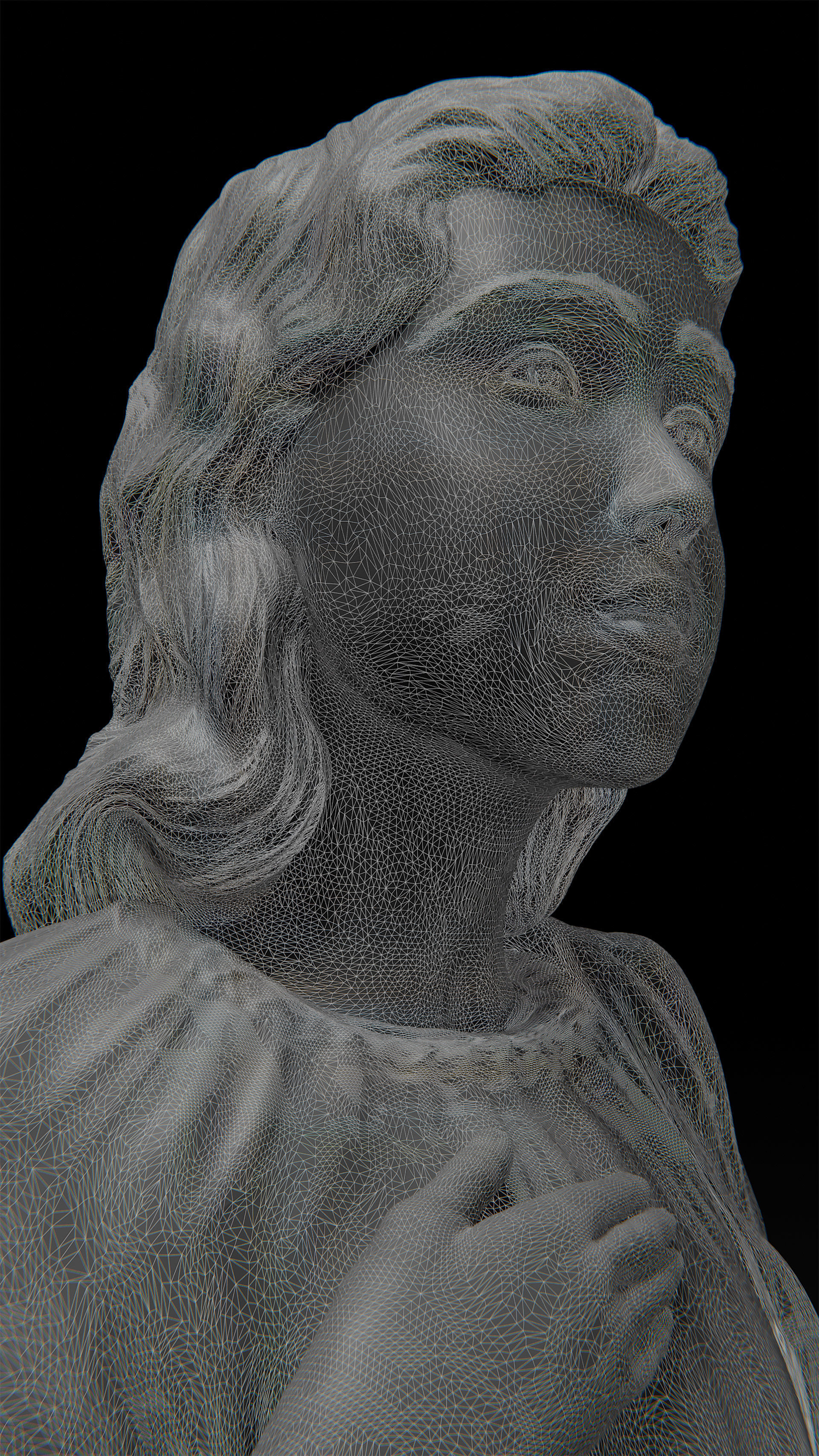 Saint Martha pendant 3D print model_8