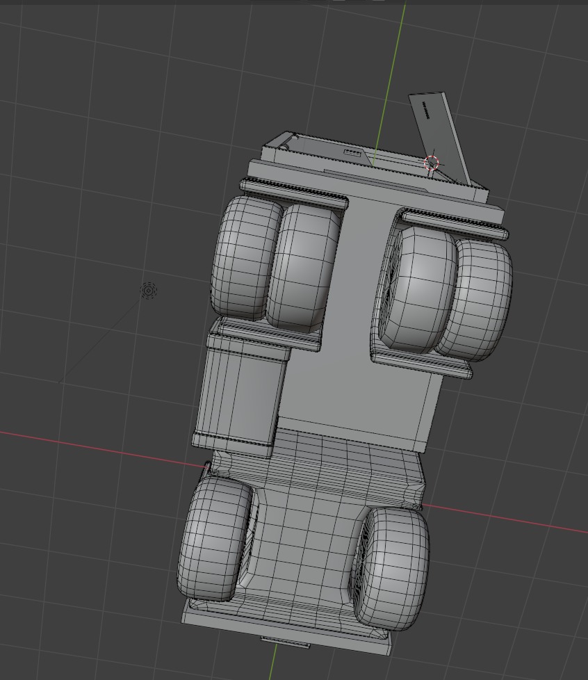 Stylized Cartoon Truck  Ice Cream Delivery Low-poly 3D model_27