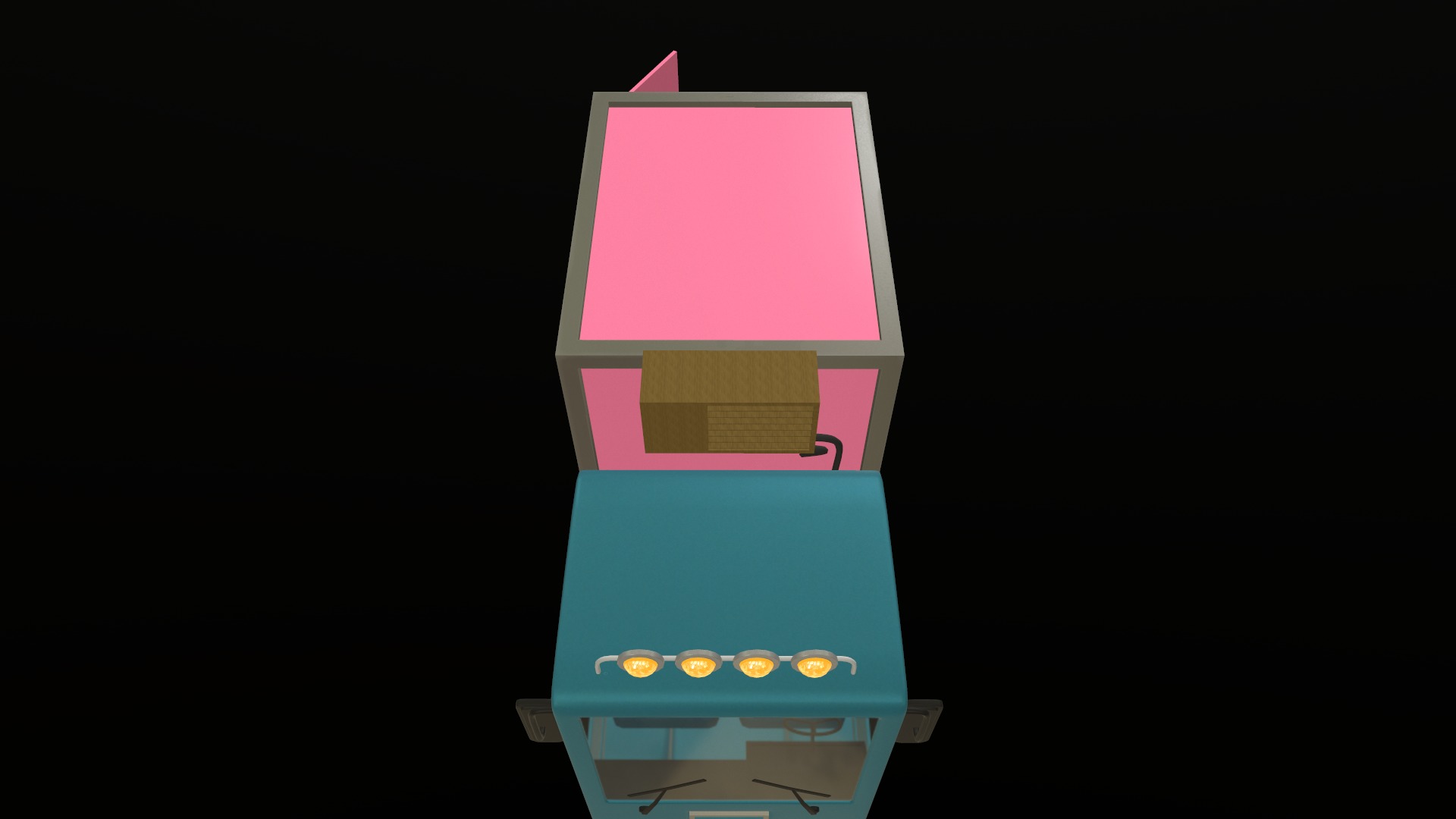 Stylized Cartoon Truck  Ice Cream Delivery Low-poly 3D model_43