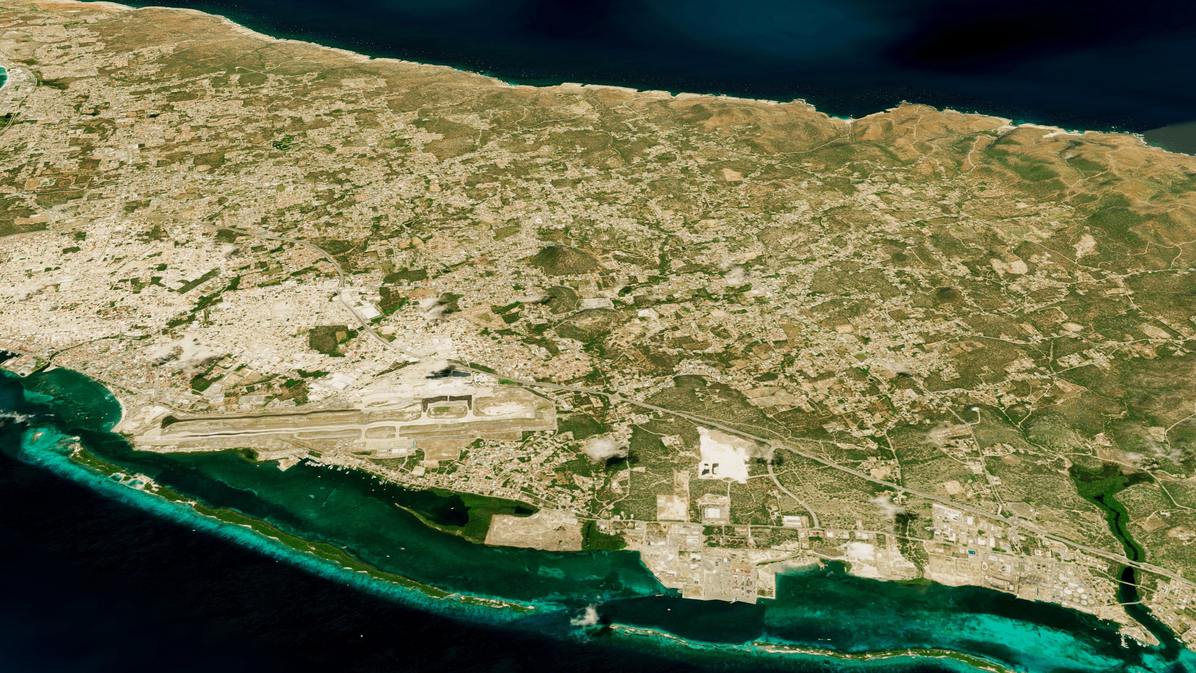 Aruba island full 3d model terrain Low-poly 3D model_6