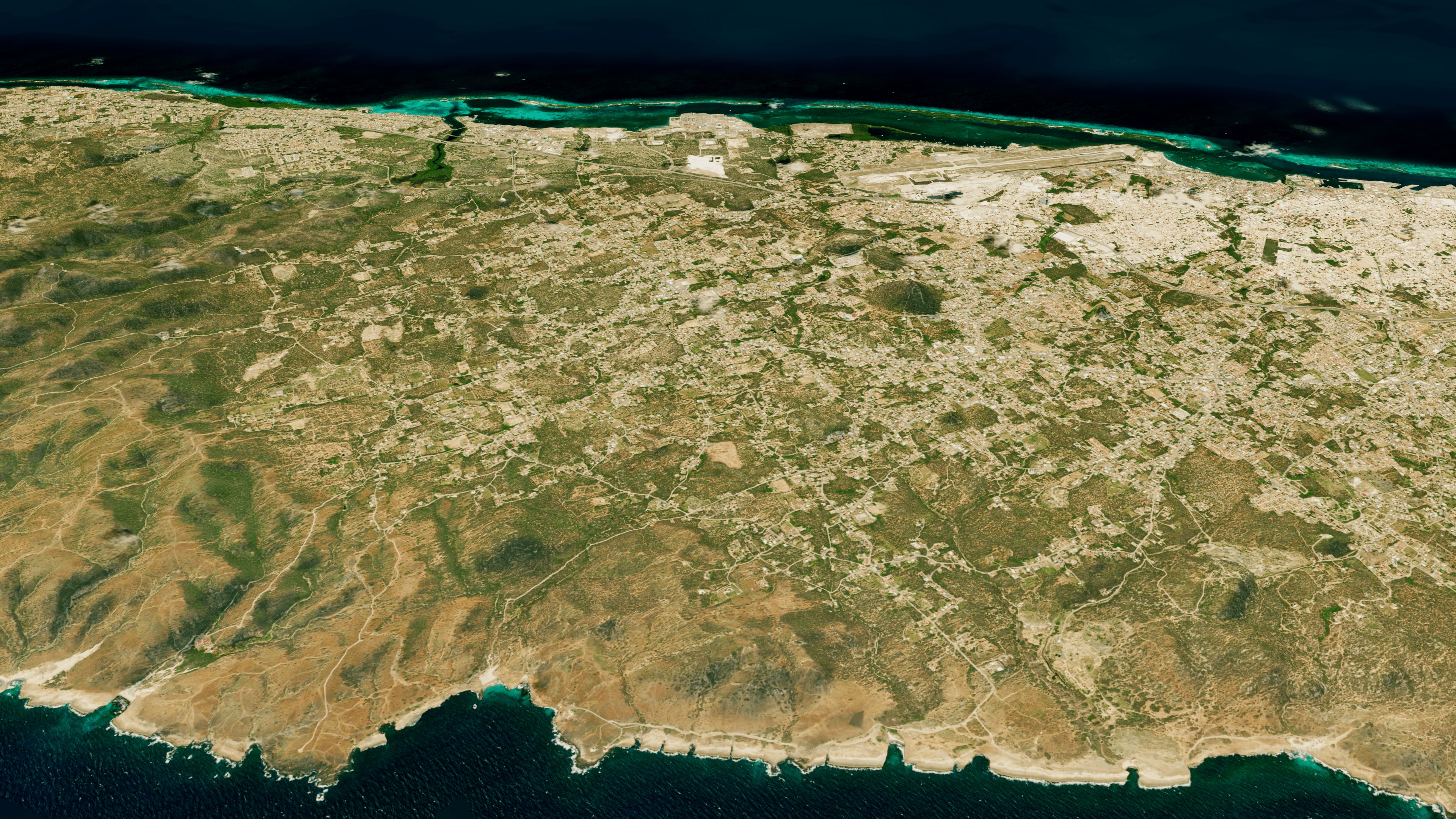 Aruba island full 3d model terrain Low-poly 3D model_12