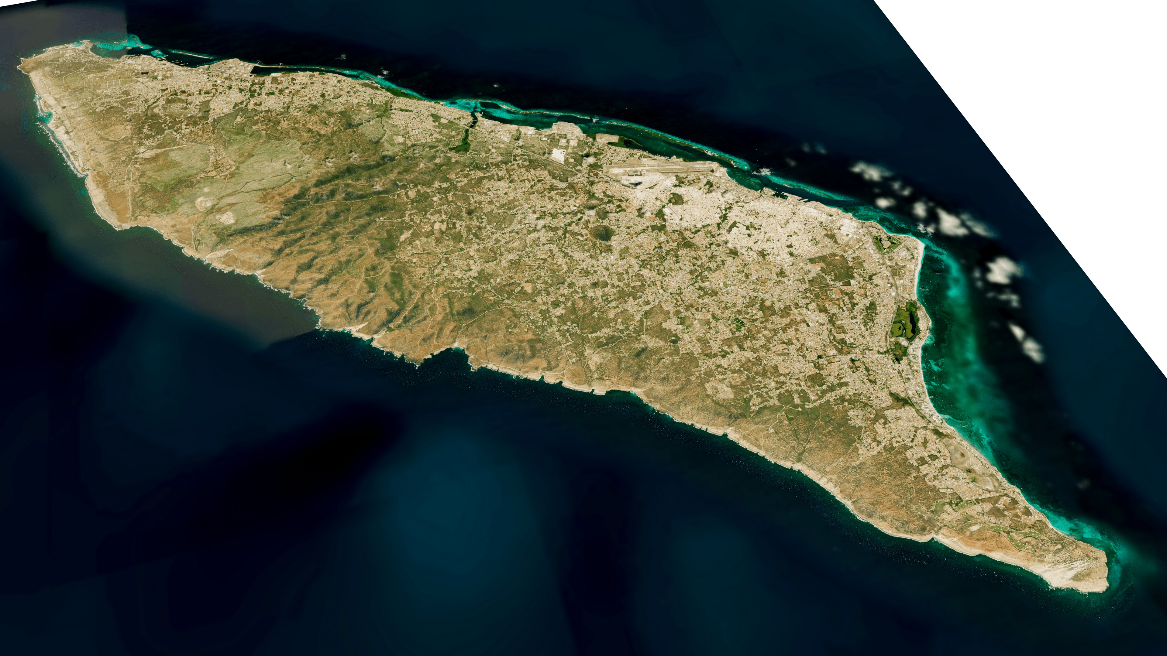 Aruba island full 3d model terrain Low-poly 3D model_11