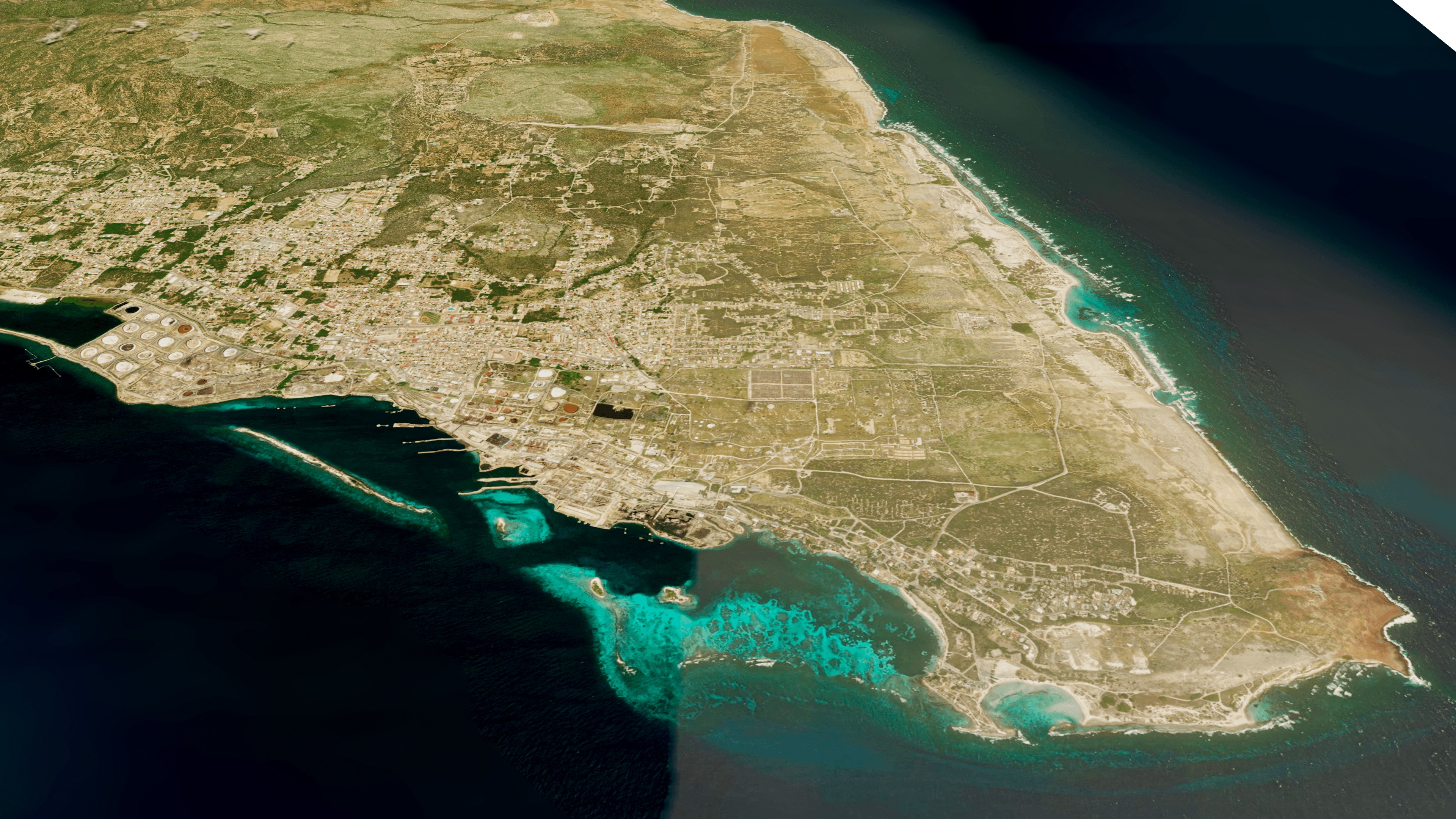 Aruba island full 3d model terrain Low-poly 3D model_4