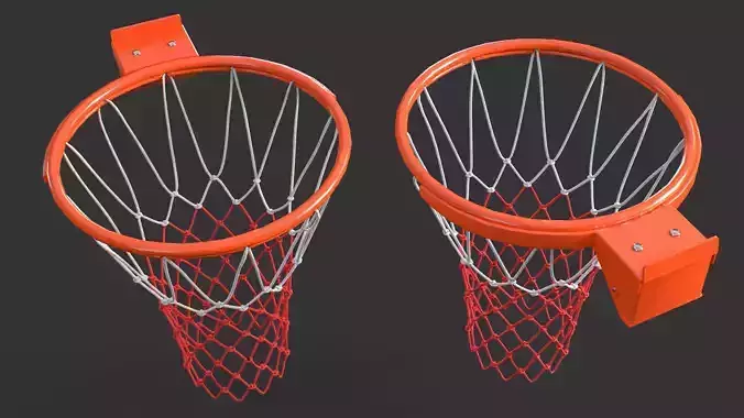 Basket Ball Ring Low-poly 3D model
