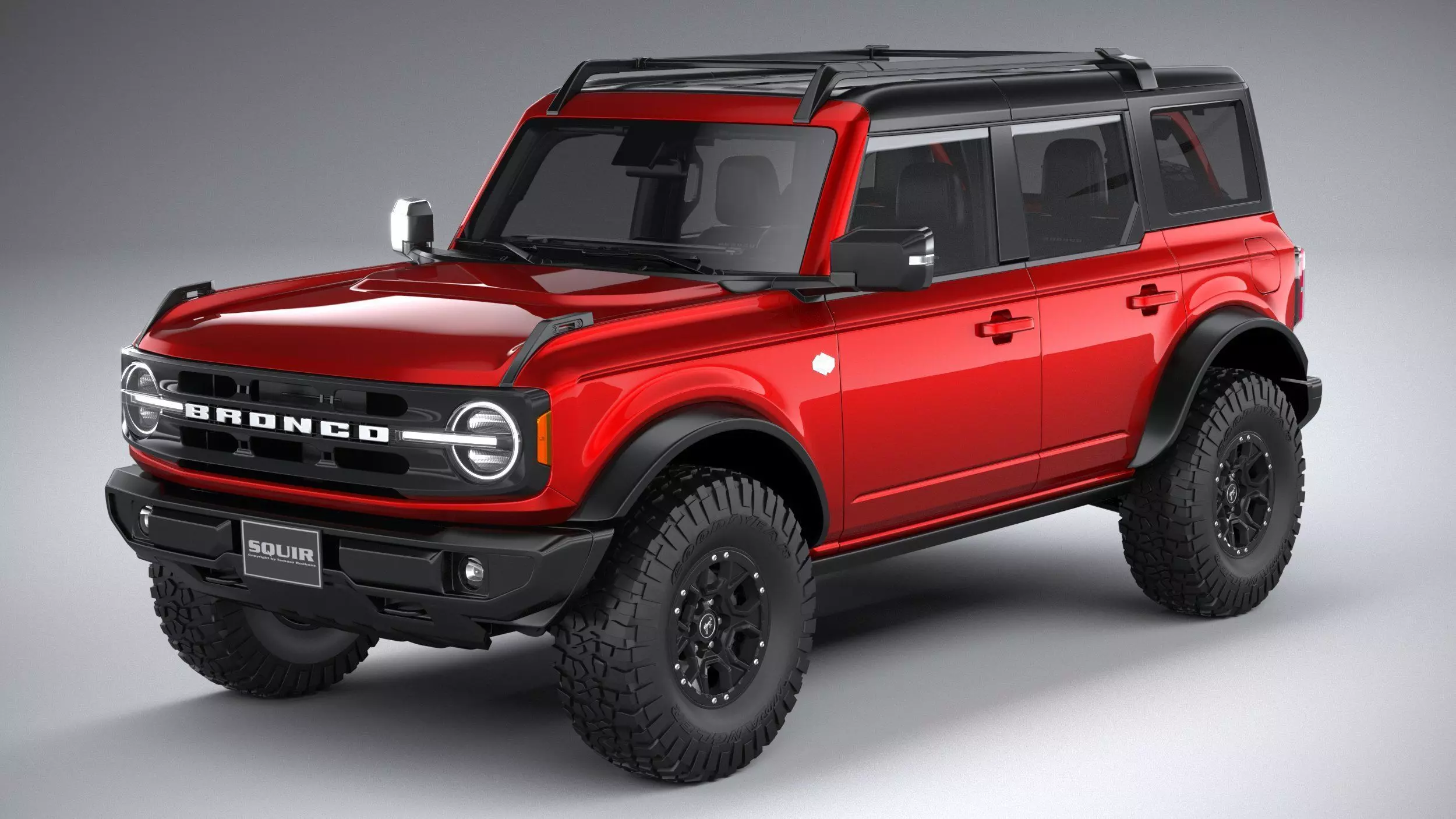 Bronco Wildtrak 4-door 2021 3D model