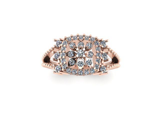 beautiful ring for daimonds 3D print model_5