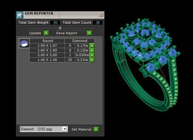 beautiful ring for daimonds 3D print model_19
