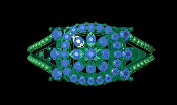 beautiful ring for daimonds 3D print model_13