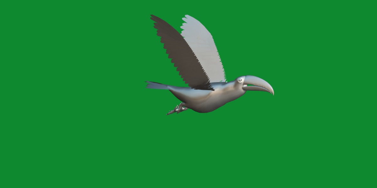 Toucan Bird Low-poly 3D model_36