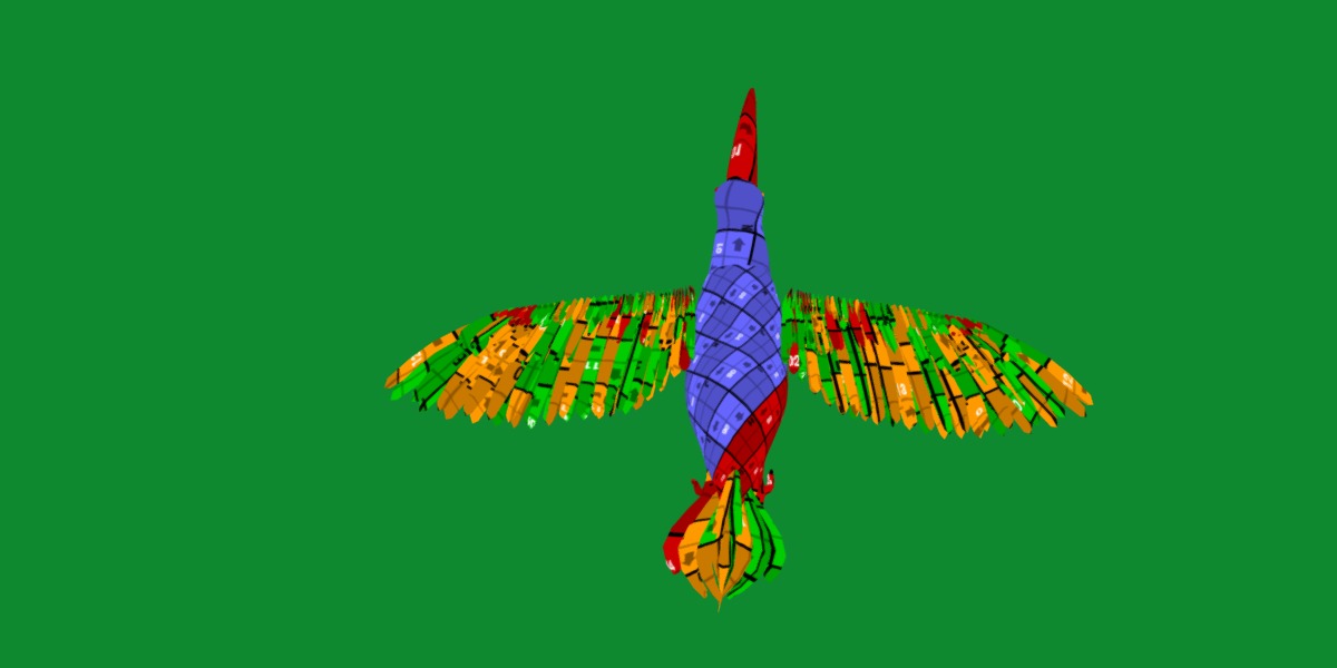 Toucan Bird Low-poly 3D model_22