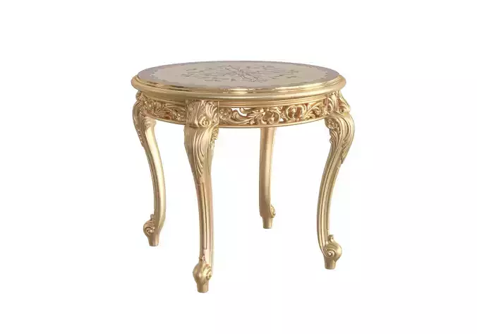 Royal inlaid side table by Modenese