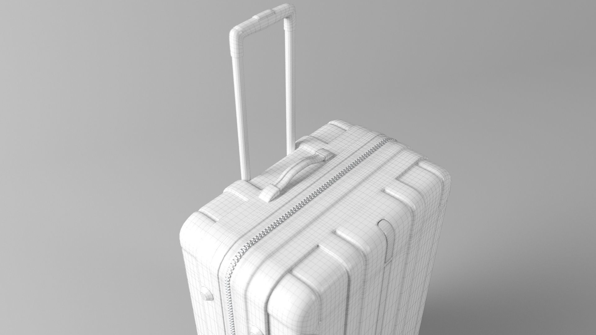 TRAVEL SUITCASE Low-poly 3D model_11