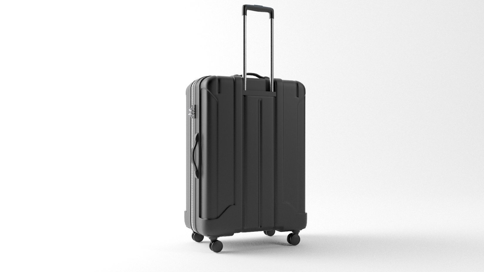 TRAVEL SUITCASE Low-poly 3D model_3