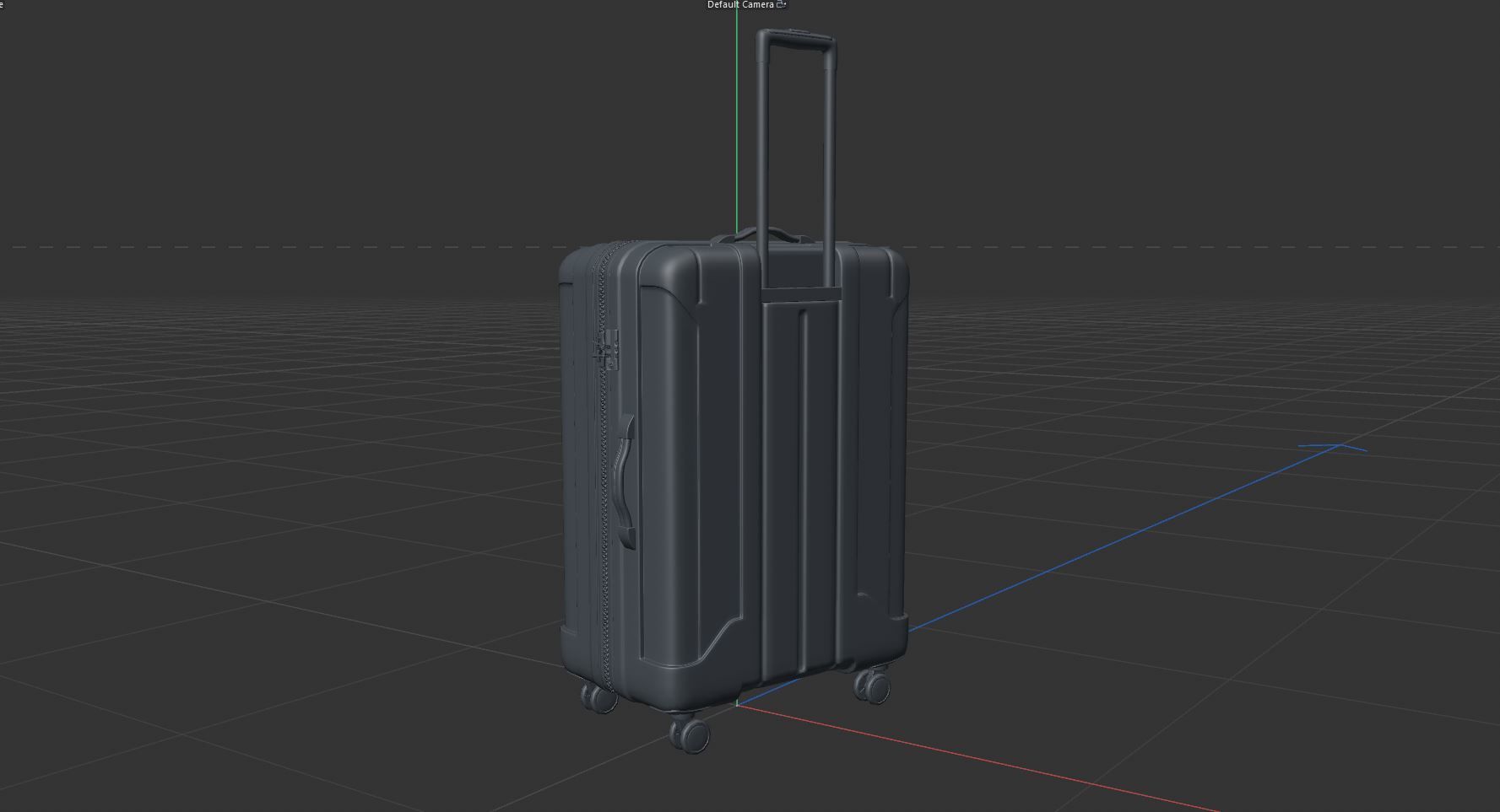TRAVEL SUITCASE Low-poly 3D model_13