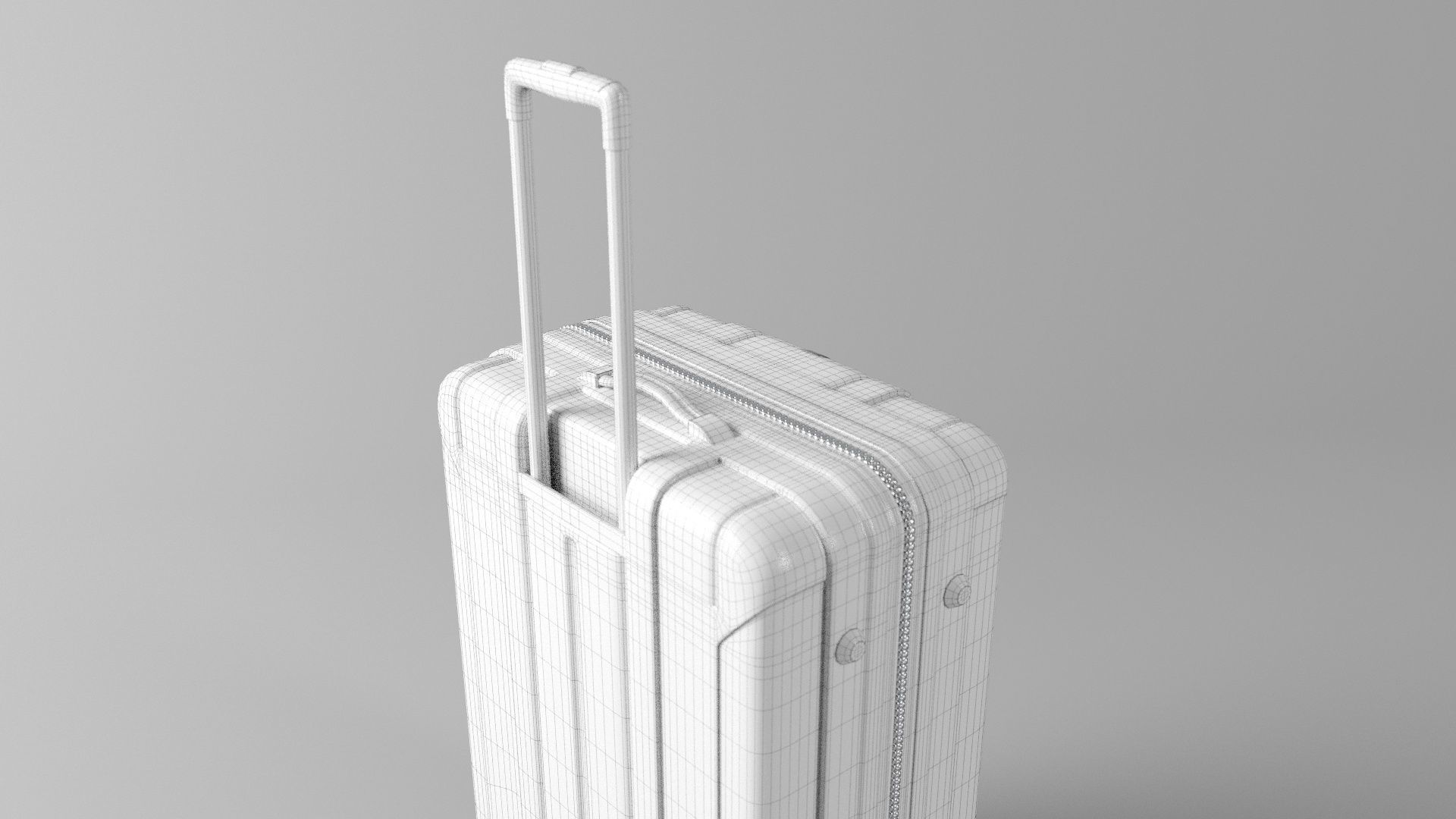 TRAVEL SUITCASE Low-poly 3D model_9