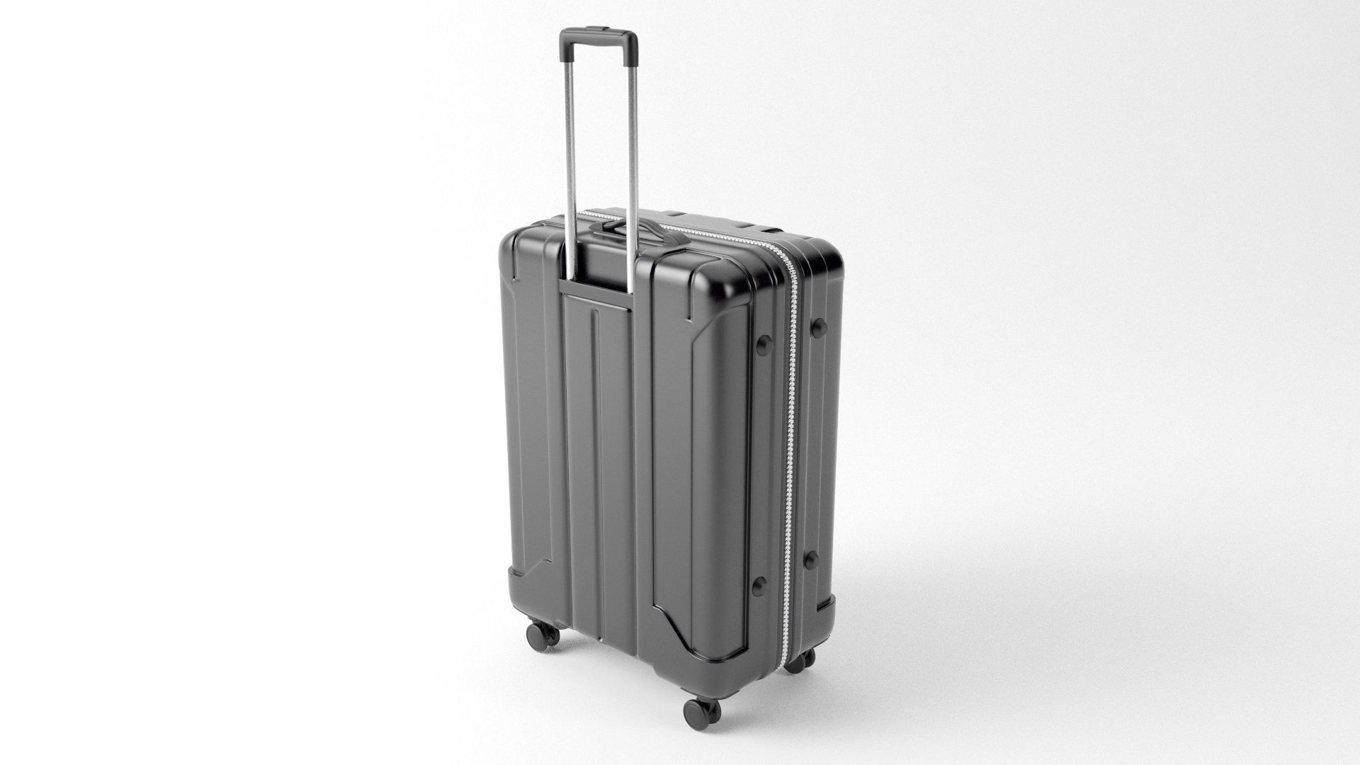 TRAVEL SUITCASE Low-poly 3D model_6
