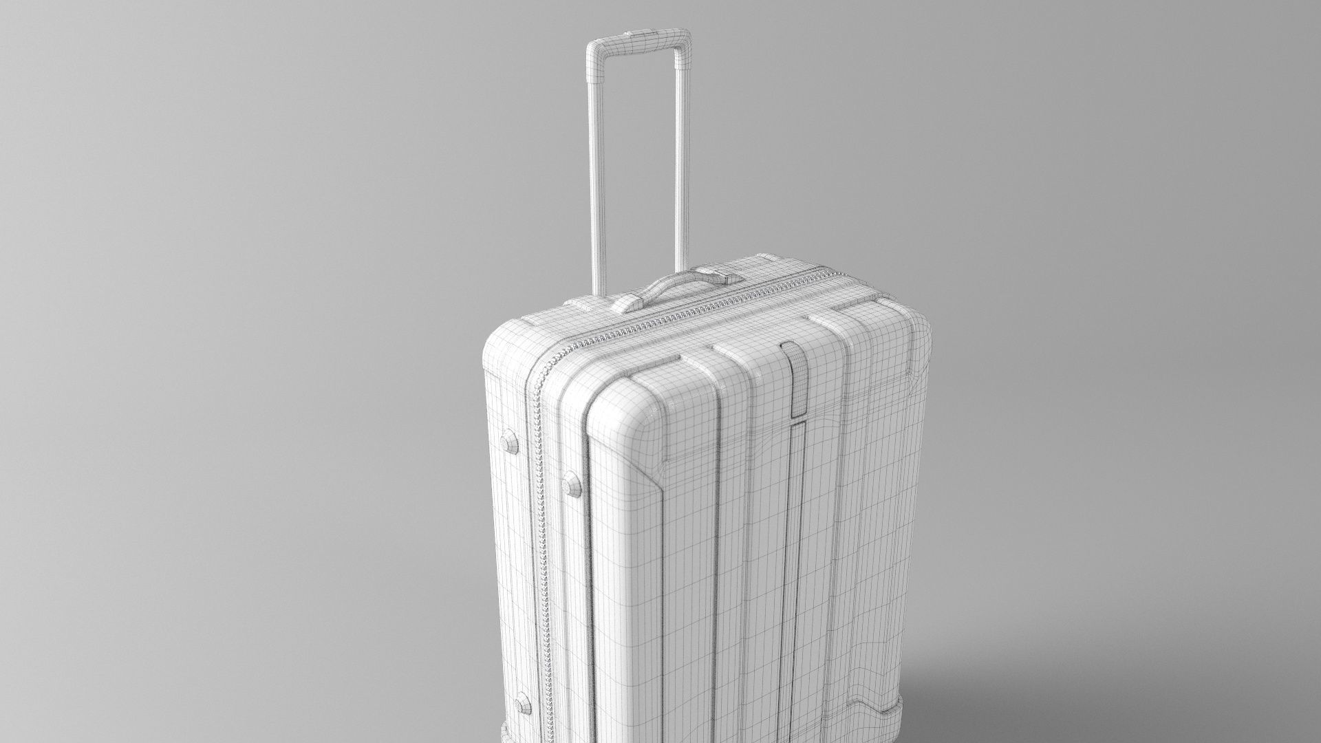 TRAVEL SUITCASE Low-poly 3D model_10