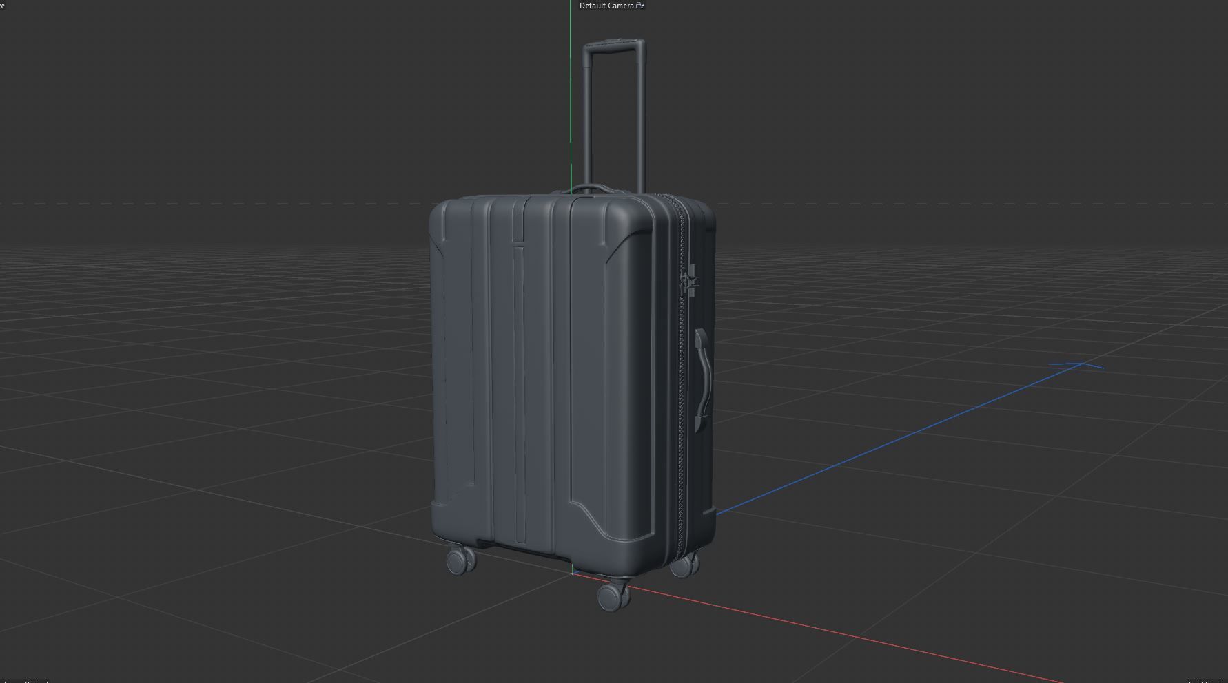 TRAVEL SUITCASE Low-poly 3D model_12