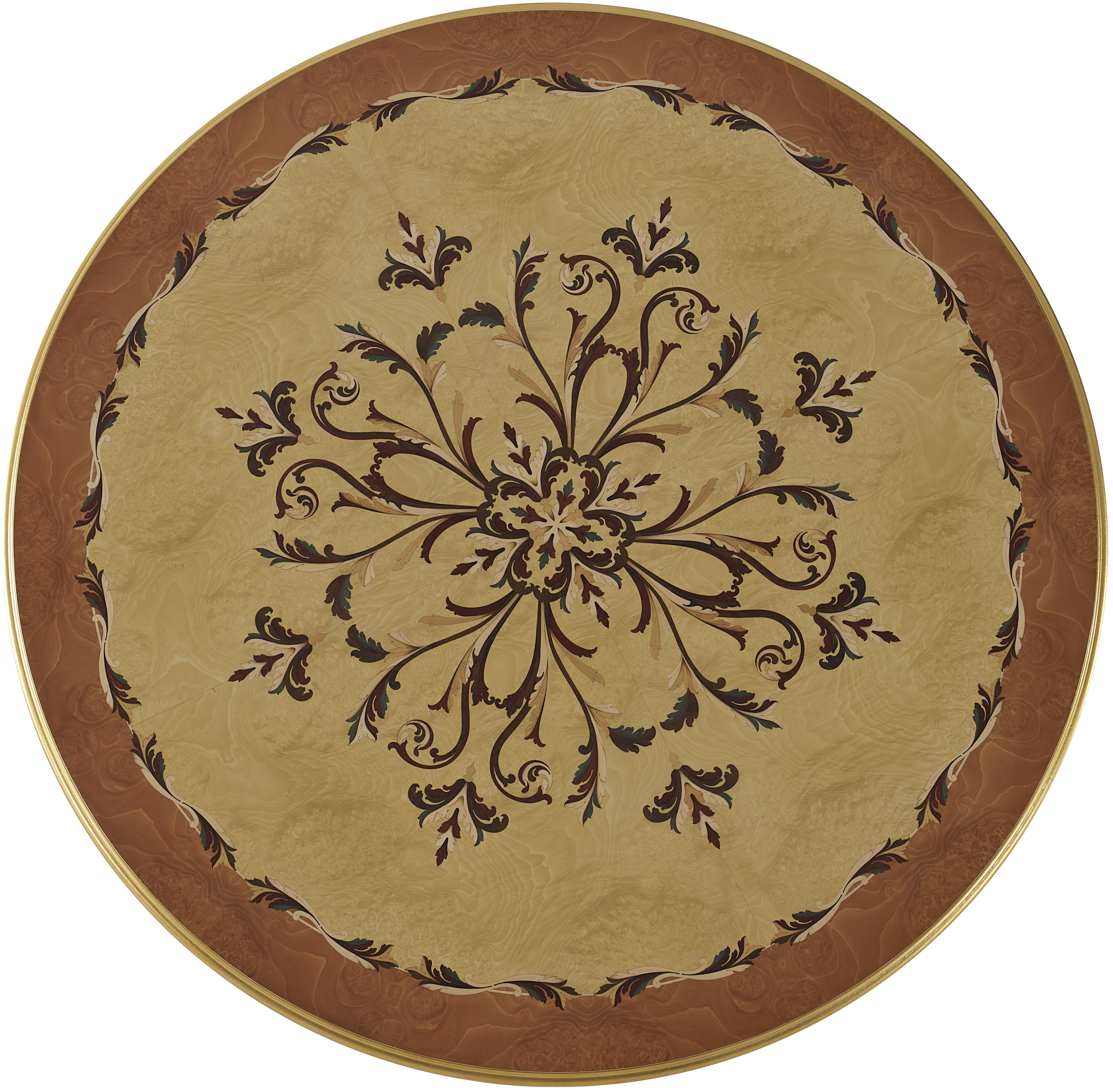 Round inlaid coffee table by Modenese 3D model_1