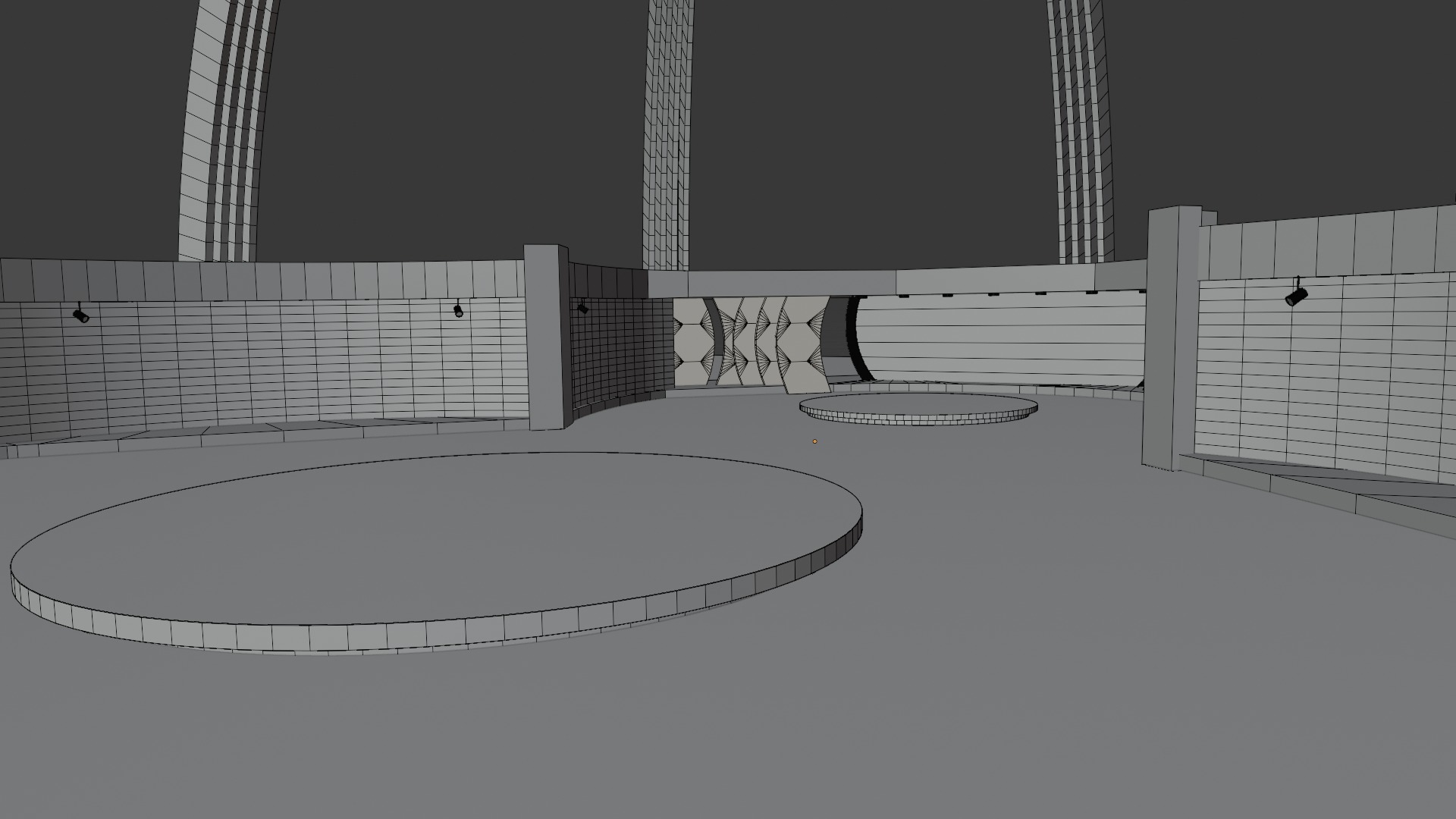 Virtual TV Studio 3D model_5