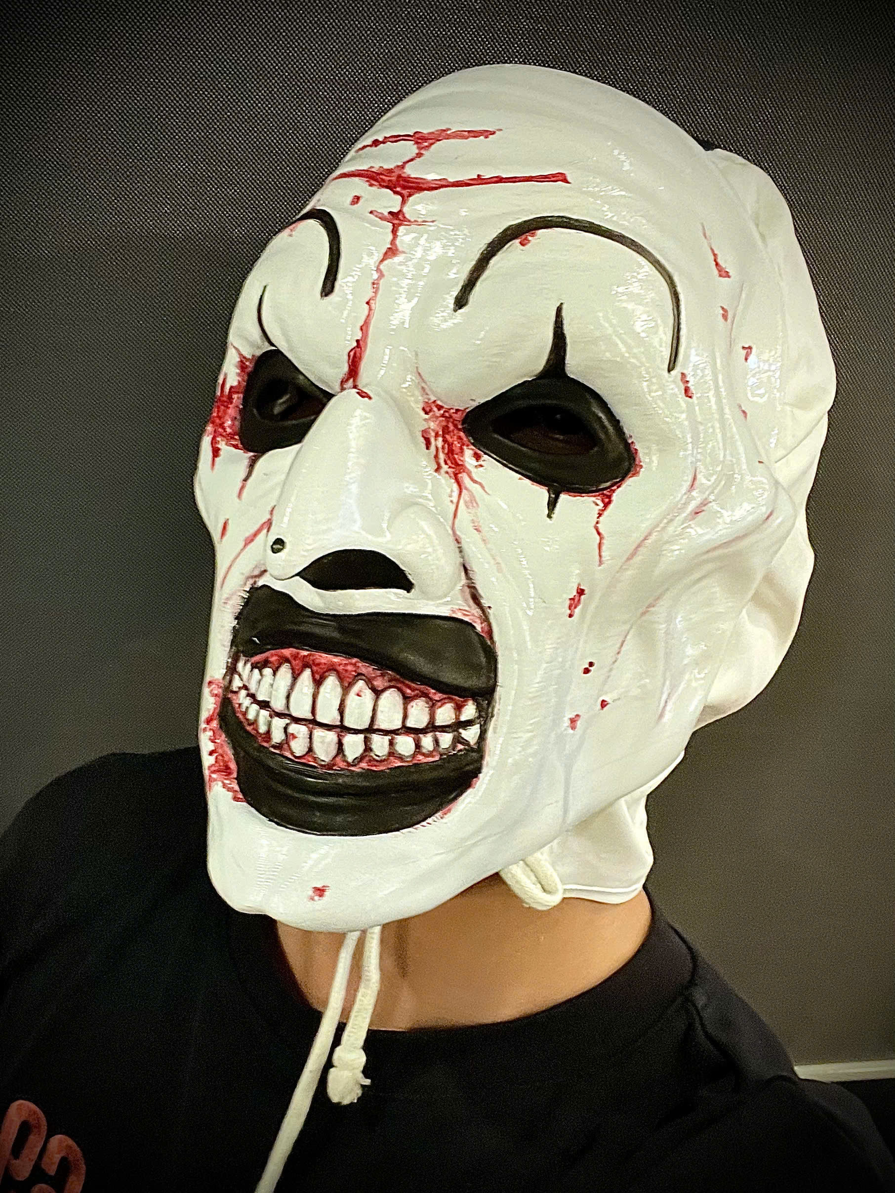 Art The Clown mask - Terrifier 3 Cosplay For Halloween 3D print model_10