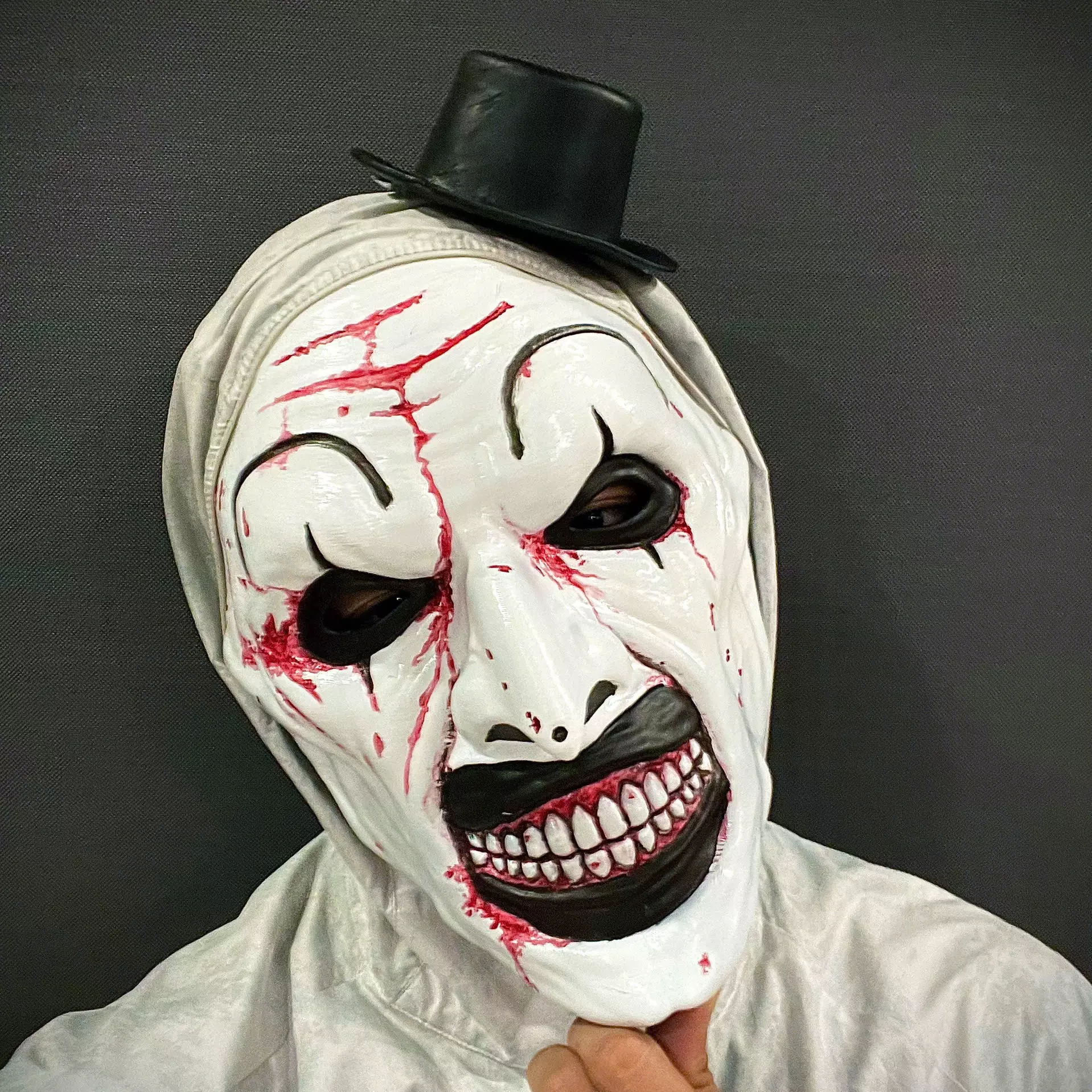 Art The Clown mask - Terrifier 3 Cosplay For Halloween 3D print model_0