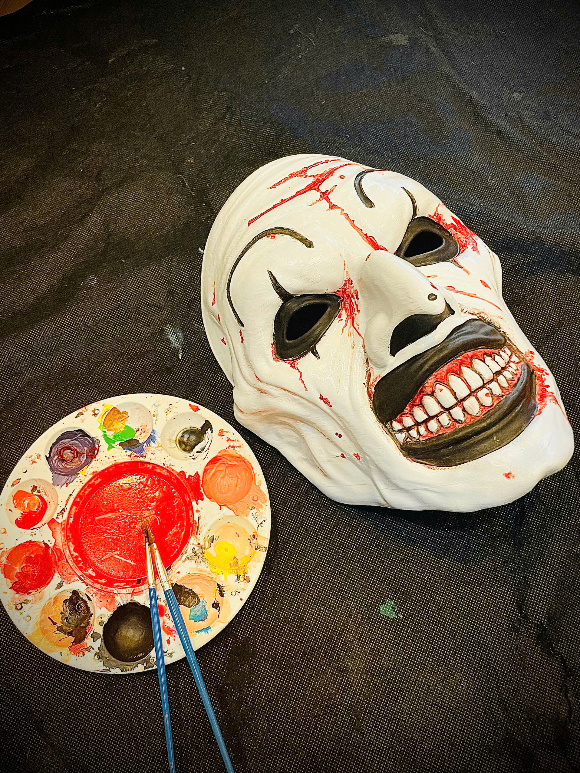Art The Clown mask - Terrifier 3 Cosplay For Halloween 3D print model_12
