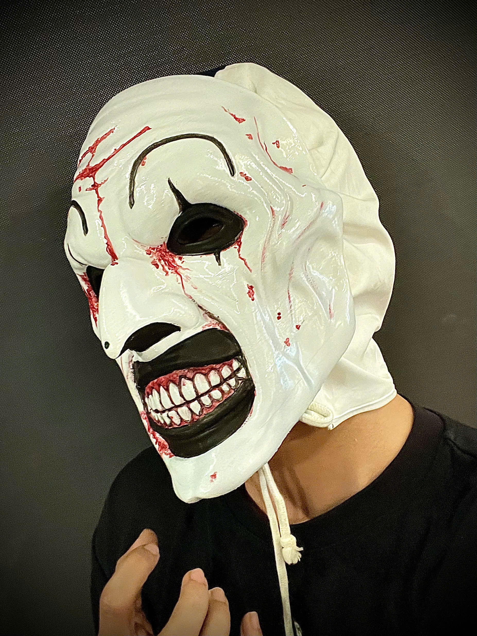Art The Clown mask - Terrifier 3 Cosplay For Halloween 3D print model_8