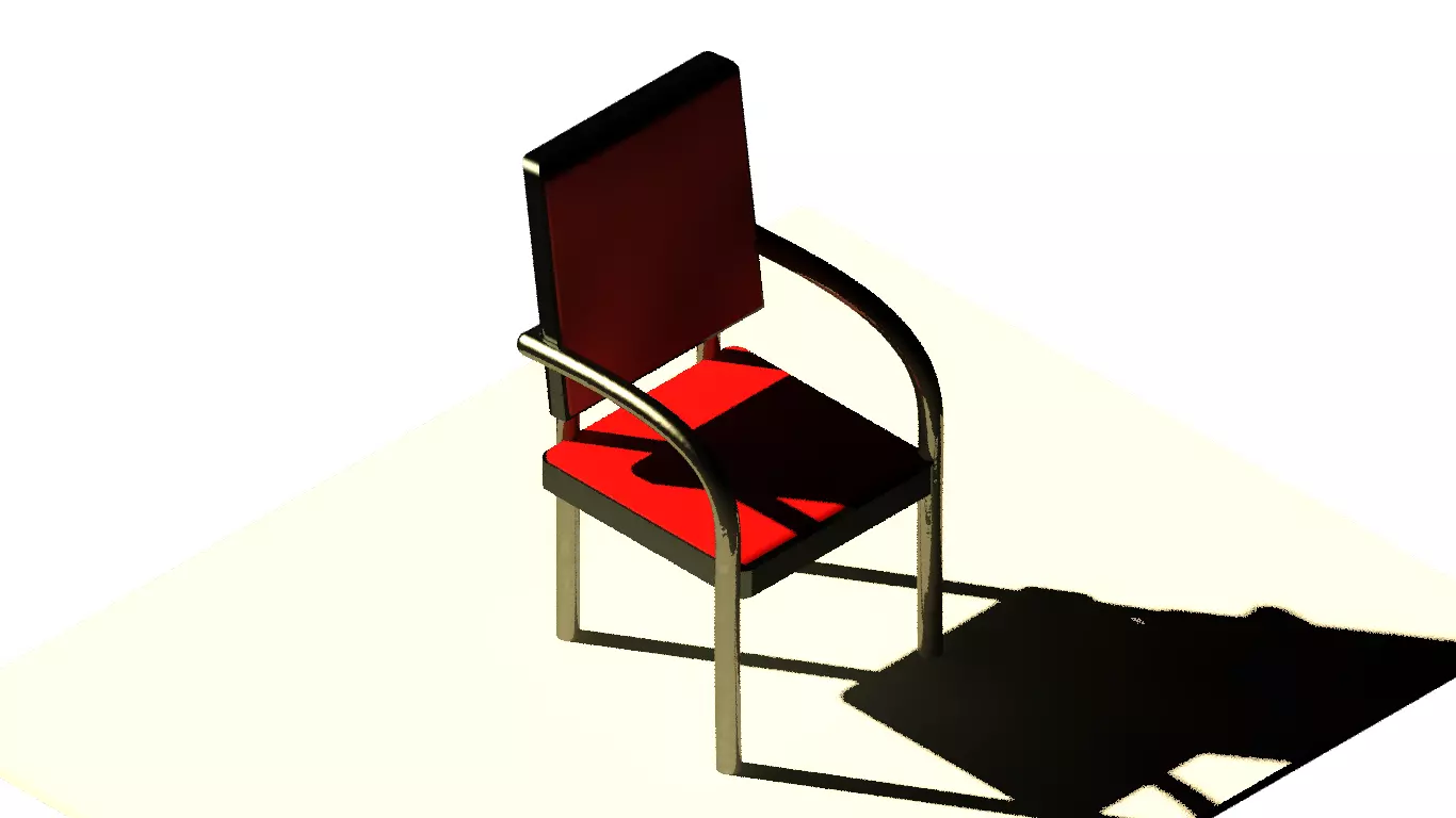 Coffee table Low-poly 3D model_0