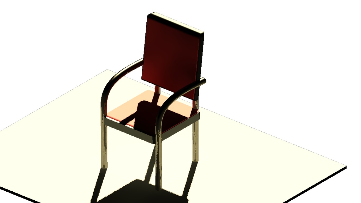 Coffee table Low-poly 3D model_1