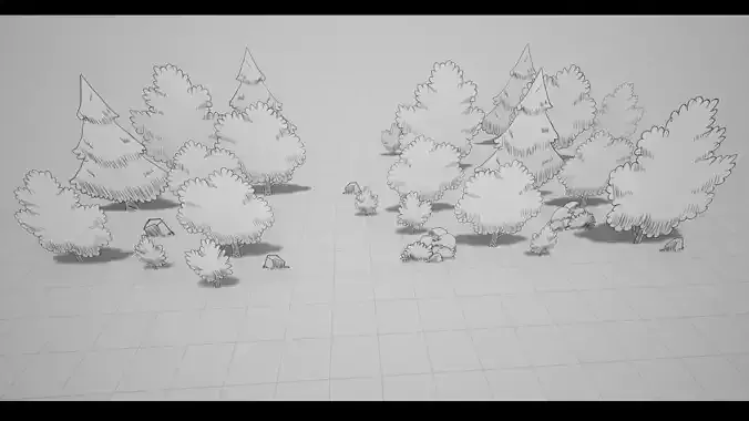 Hand-Drawn Forest pack