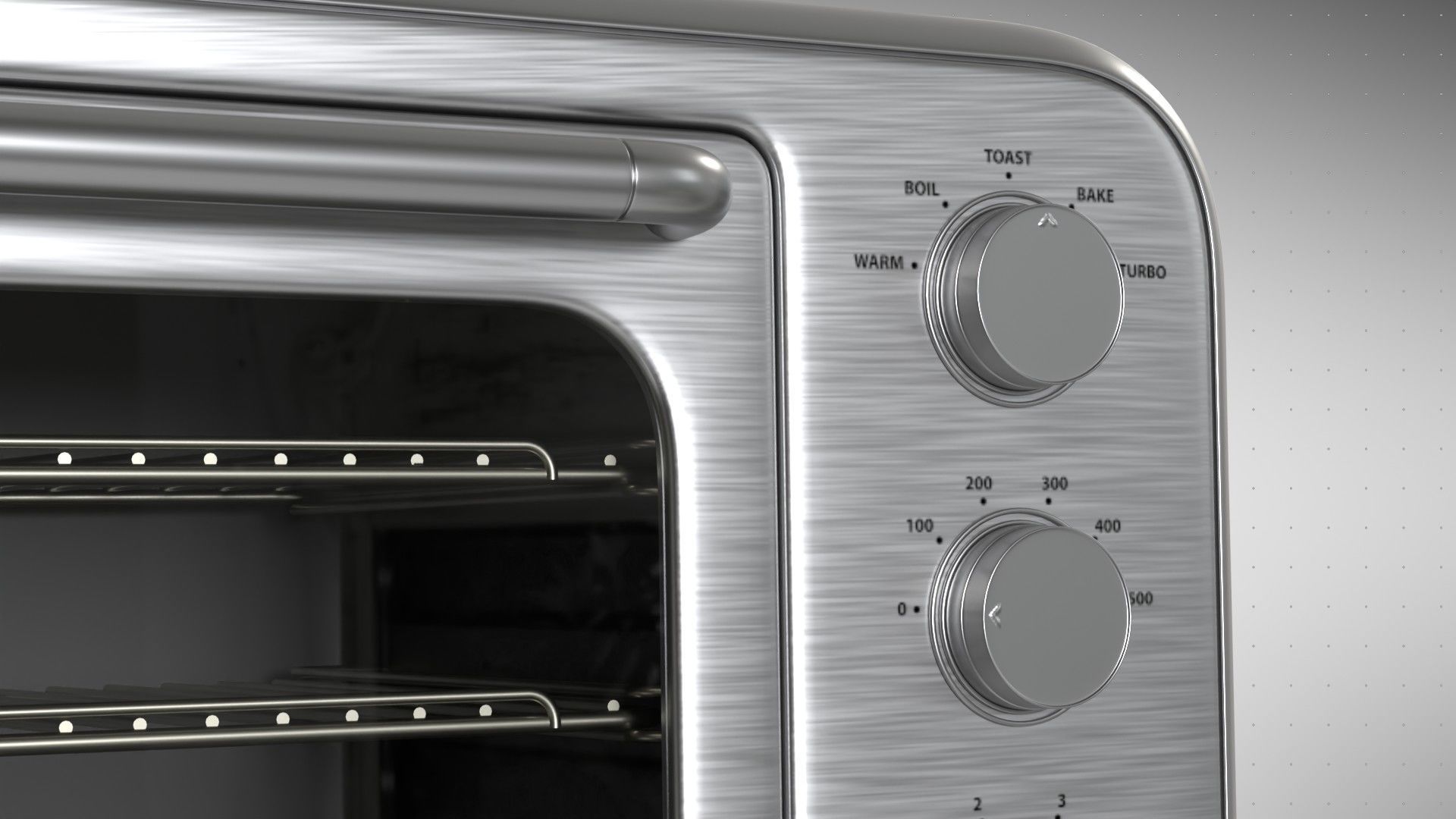 Toaster Oven 3D model_4