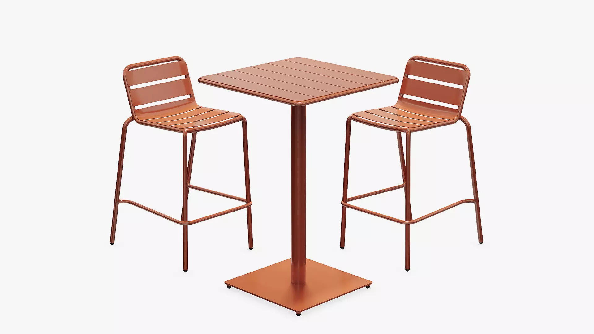 Phuket Table and Chair Set 3D model_0