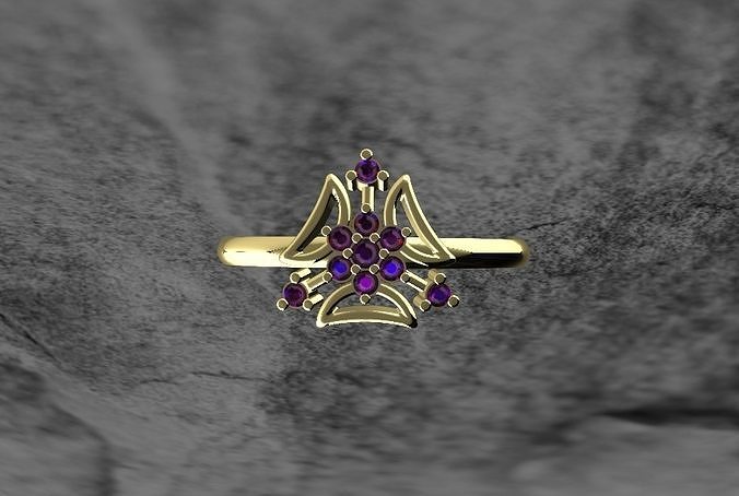 Queen ring 3D print model