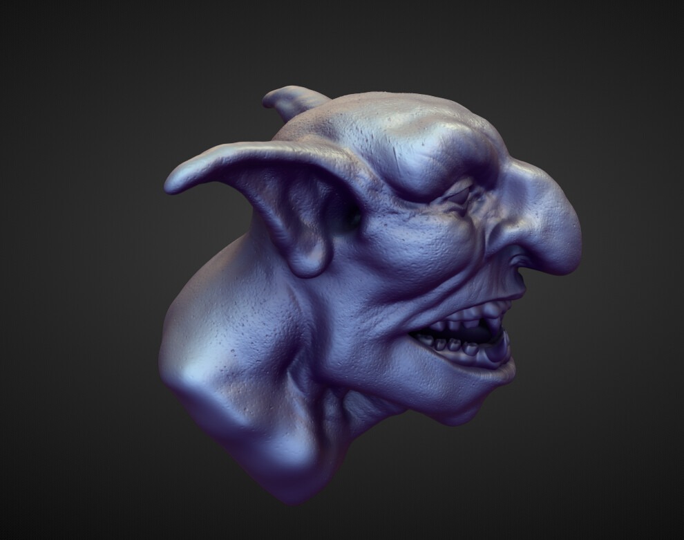 HEAD61 high poly sculpt 3D model_2