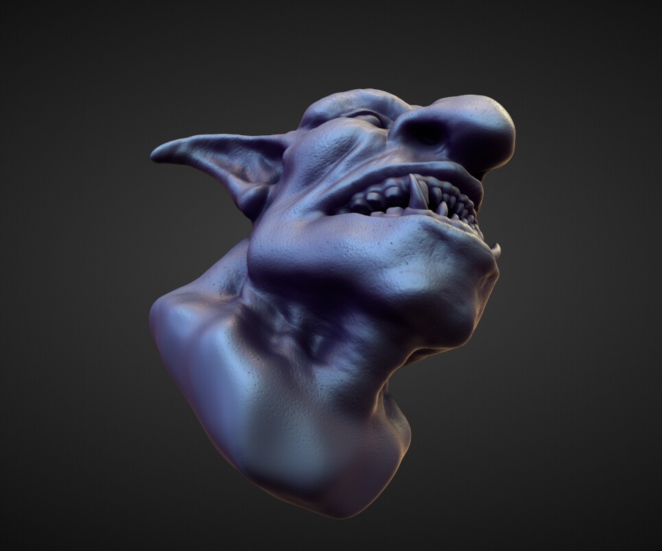 HEAD61 high poly sculpt 3D model_3