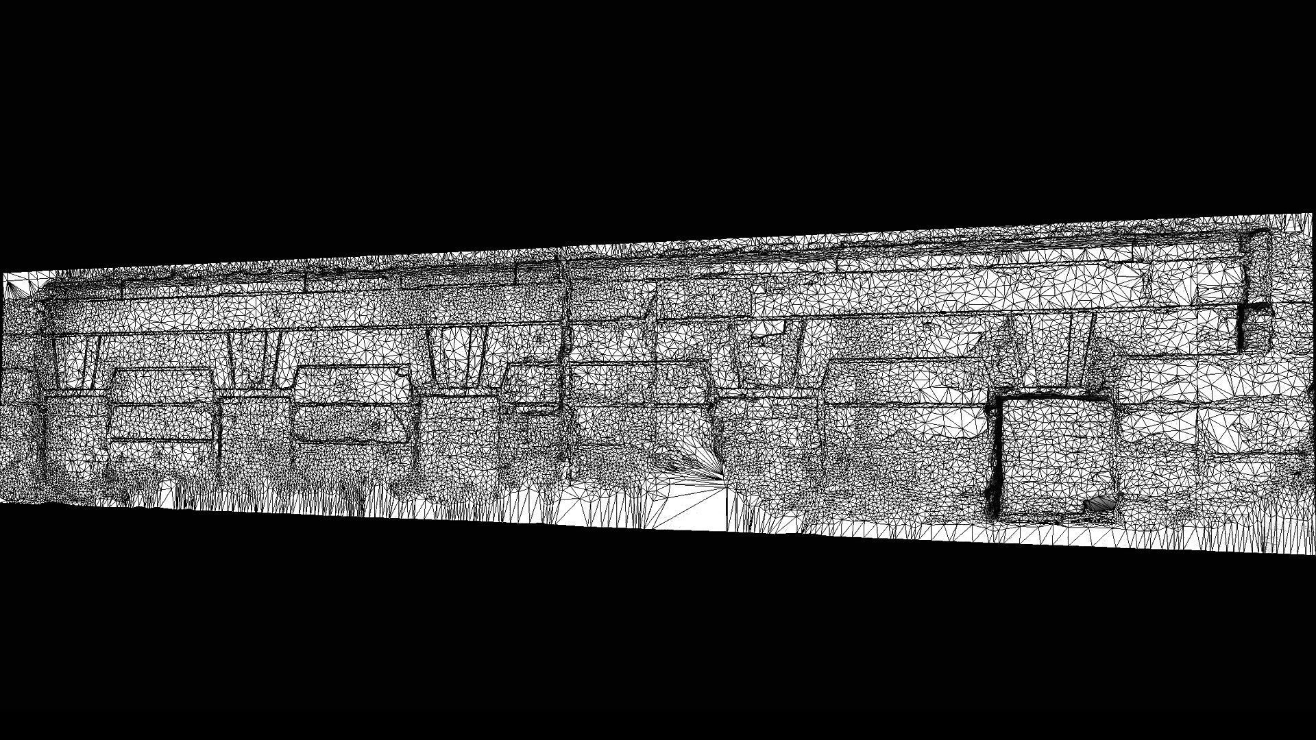 damaged plaster wall derelict building photogrammetry Low-poly 3D model_7