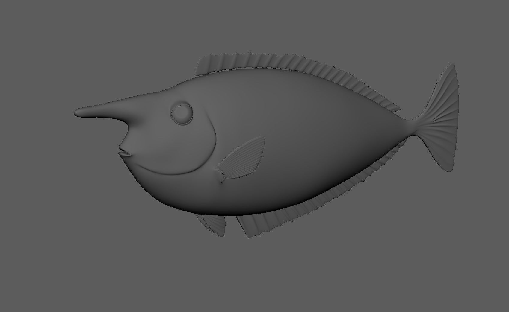 Unicorn Fish 3D model_3