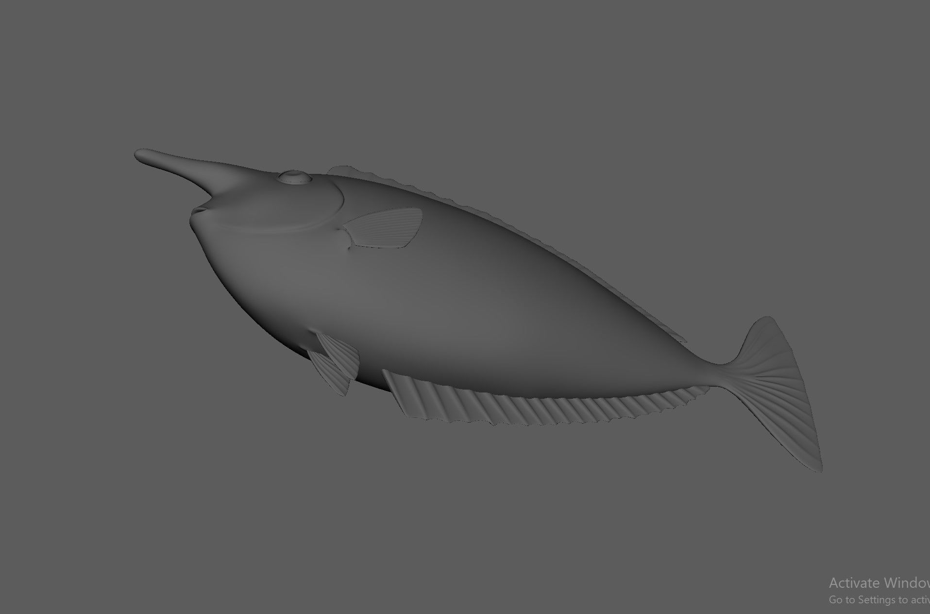 Unicorn Fish 3D model_5